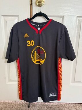 Adidas Curry 30 Warriors Chinese New Year Jersey Shirt YXL